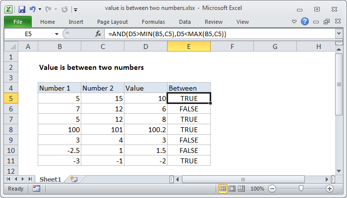 difference between two values in excel